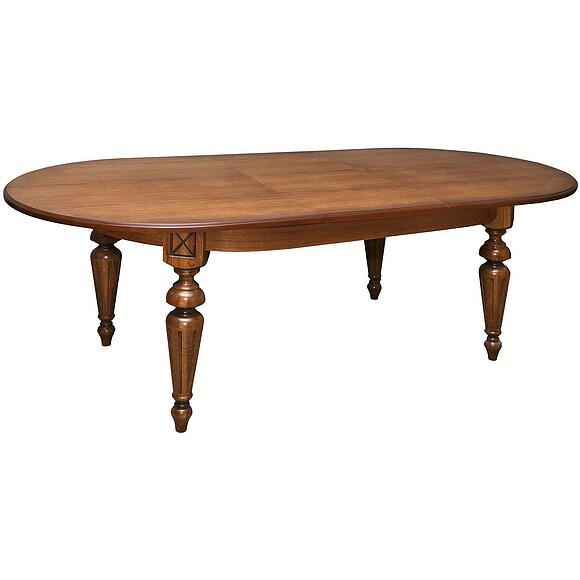 Стол «Верди» П4.487.4.11 (394.01), Основной материал: массив дуба, Цвет: Дуб рустикаль с патинированием