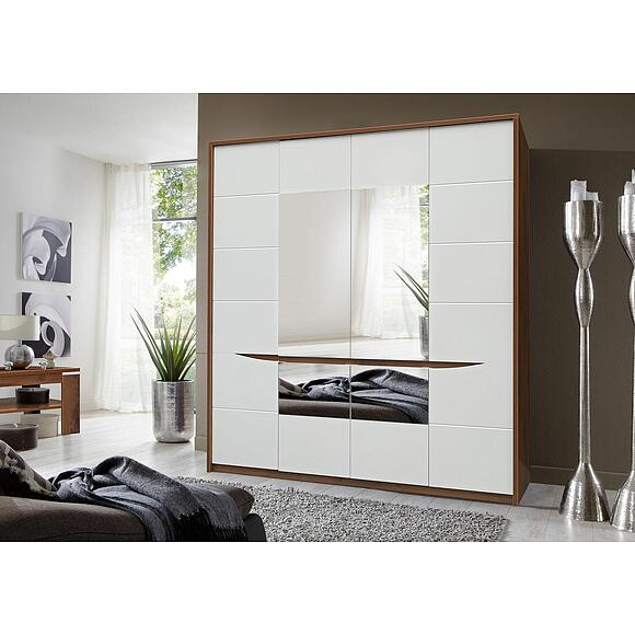 Шкаф для одежды «Монако» П6.528.1.01-01 (П528.01), Основной материал: МДФ+ПВХ, Цвет: Дуб Саттер+Белый глянец