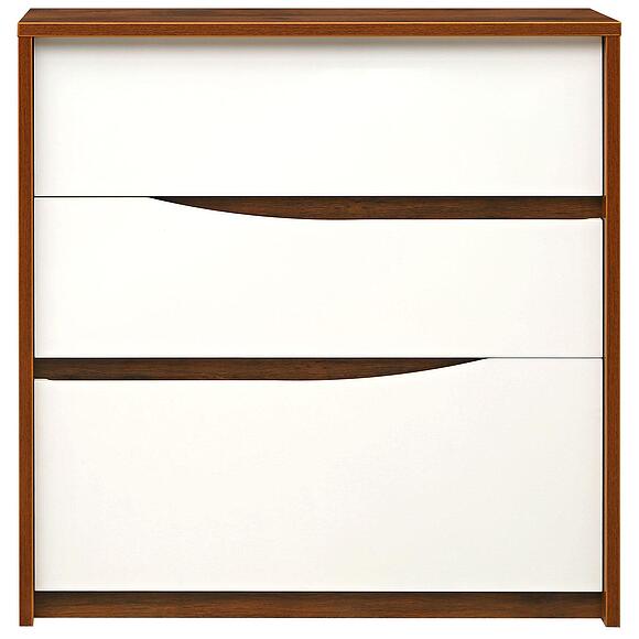 Комод «Монако» П6.528.1.10 (П528.10), Цвет: Дуб Саттер+Белый глянец (komod_monako_p528_10_2.jpg) Комод «Монако» П6.528.1.10 (П528.10), Цвет: Дуб Саттер+Белый глянец
