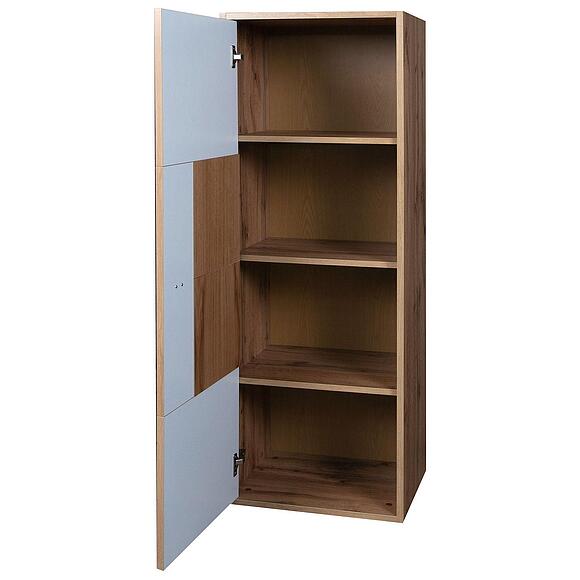 Шкаф навесной «Гелиос» П550.30, Основной материал: ЛДСП+МДФ, Цвет: Дуб Вотан + серый