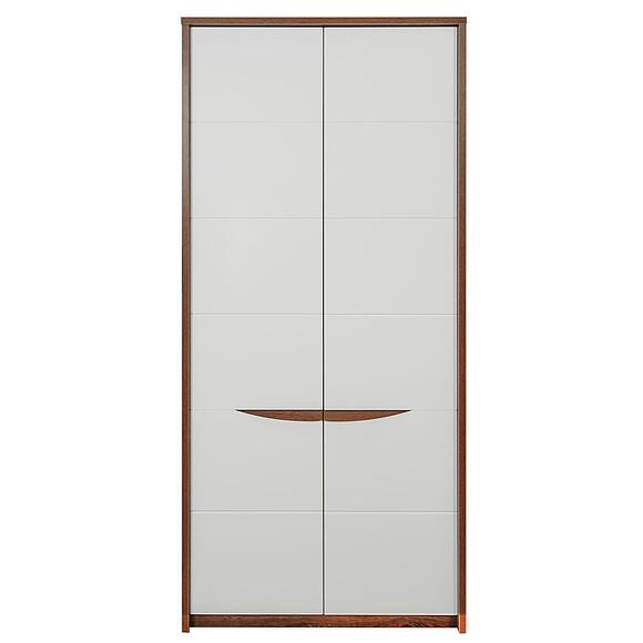 Шкаф для одежды «Монако» П6.528.3.01 (П542.01), Основной материал: МДФ+ПВХ, Цвет: Дуб Саттер+Белый глянец (shkaf_monako_p542_01_2.jpg) Шкаф для одежды «Монако» П6.528.3.01 (П542.01), Основной материал: МДФ+ПВХ, Цвет: Дуб Саттер+Белый глянец