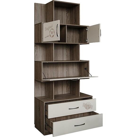 Шкаф комбинированный «Бритиш» П551.03, Основной материал: ЛДСП