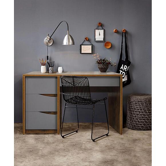 Стол письменный «Монако» П6.528.2.15-01 (П510.15), Основной материал: МДФ+ПВХ, Цвет: Дуб Саттер+Серый Мокко