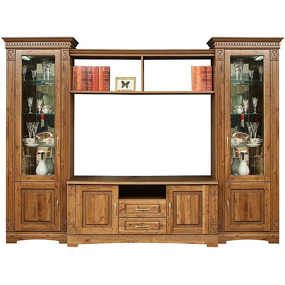 Набор корпусной мебели «Верди Классик» П1.0487.0.1Н, Основной материал: массив дуба, Цвет: Дуб рустикаль