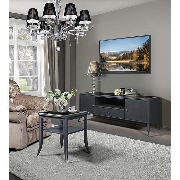 Стол журнальный «Тиффани» БМ2.681.0.64(2432), Основной материал: массив дуба, Цвет: Антрацит