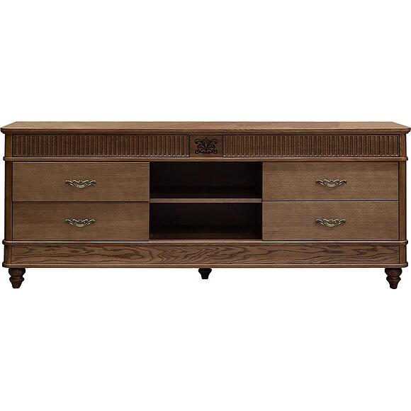 Тумба ТВ «Юстина Люкс» БМ2.690.0.76, Основной материал: массив дуба, Цвет: Орех