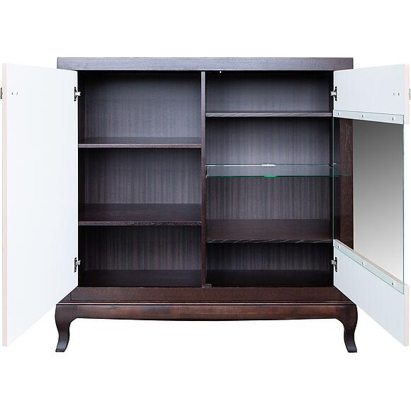 Тумба «Бергамо» П607.03-01, Цвет: Капучино глянец + горячий шоколад (4J4A8648.jpg) Тумба «Бергамо» П607.03-01, Цвет: Капучино глянец + горячий шоколад