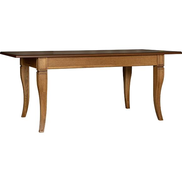 Стол обеденный «Кинг» П4.193.4.02 (П613.02), Основной материал: массив дуба, Цвет: Дуб рустикаль с патинированием