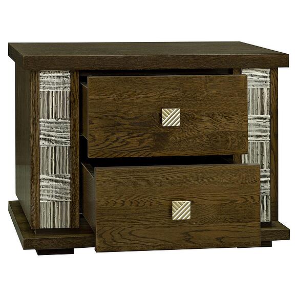 Тумба прикроватная «Тунис» П6.343.1.04 (П344.04), Цвет: Медовый с золочением (Tumba_Tunis_P344-04_venge_serebro_.jpg) Тумба прикроватная «Тунис» П6.343.1.04 (П344.04), Цвет: Медовый с золочением