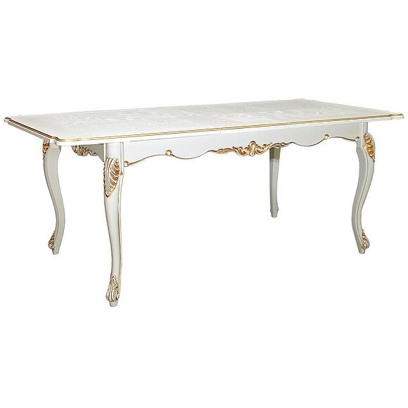 Стол «Альба» П4.485.0.07 (П498.02), Основной материал: МДФ+шпон, Цвет: Слоновая кость с золочением (498_02_udl.jpg) Стол «Альба» П4.485.0.07 (П498.02), Основной материал: МДФ+шпон, Цвет: Слоновая кость с золочением