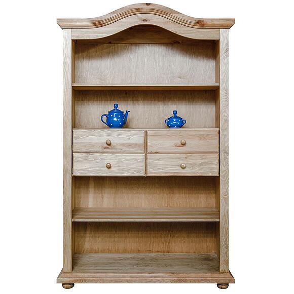 Стеллаж «Лотос» БМ2.701.1.24(2187), Основной материал: массив сосны, Цвет: Искусственное старение