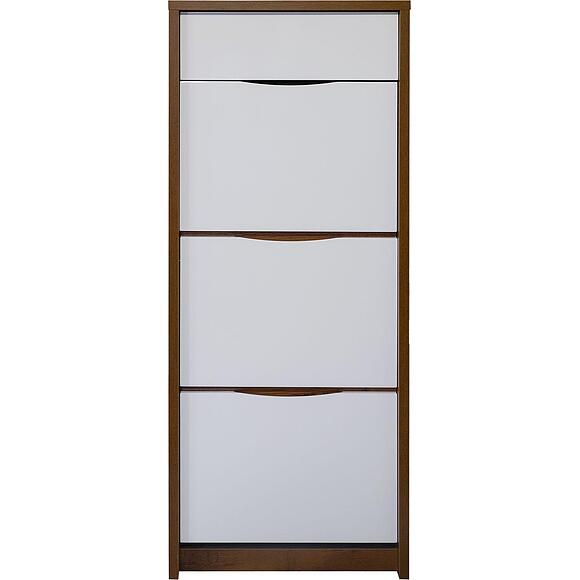 Тумба для обуви «Монако» П6.528.3.09 (П542.09), Цвет: Дуб Саттер+Белый глянец