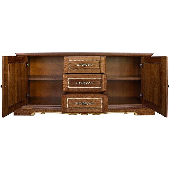 Тумба «Милана 3» П4.265.2.18(396.18), Цвет: Черешня с золочением