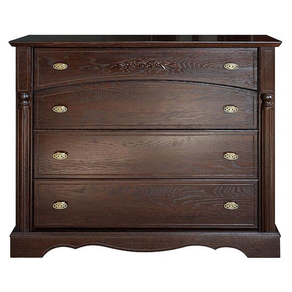 Комод «Паола» БМ2.671.1.31(2161), Основной материал: массив дуба, Цвет: Горячий шоколад