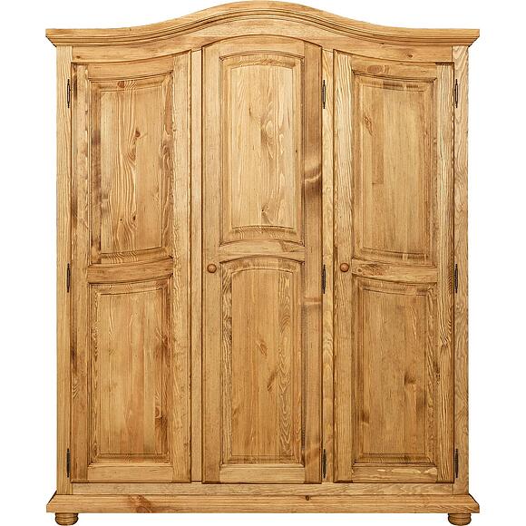 Шкаф для одежды 3д «Лотос» БМ2.701.1.03(1092), Основной материал: массив сосны, Цвет: Искусственное старение