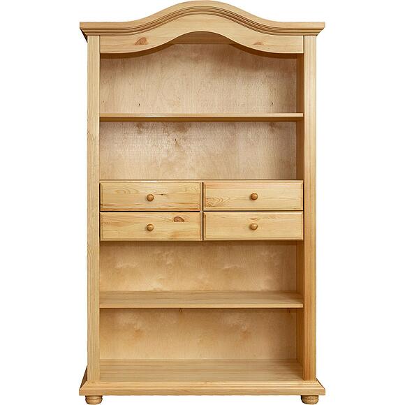 Стеллаж «Лотос» БМ2.701.1.24(2187), Основной материал: массив сосны, Цвет: Сосна натуральная