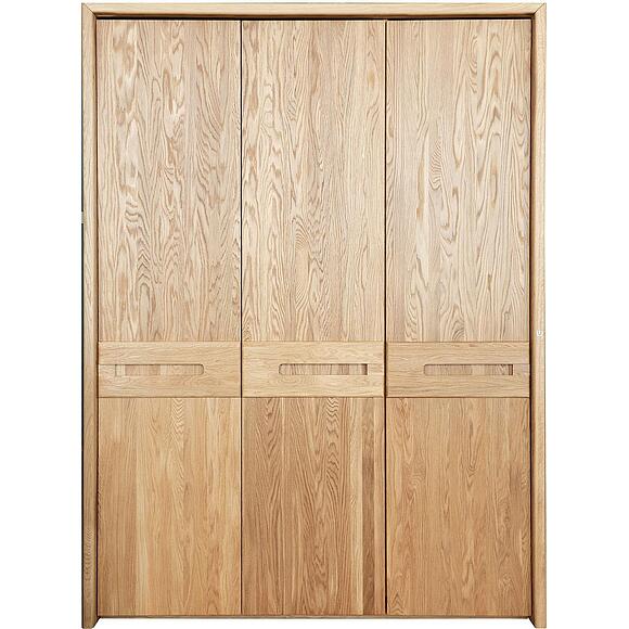 Шкаф для одежды 3д «Хедмарк» БМ2.761.1.03(2259), Основной материал: массив дуба, Цвет: Дуб натуральный