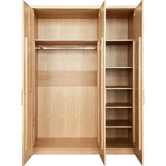 Шкаф для одежды 3д «Хедмарк» БМ2.761.1.03(2259), Основной материал: массив дуба, Цвет: Дуб натуральный