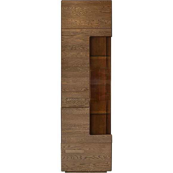 Шкаф-витрина «Хедмарк» БМ2.761.0.77-01, Основной материал: массив дуба, Цвет: Венге