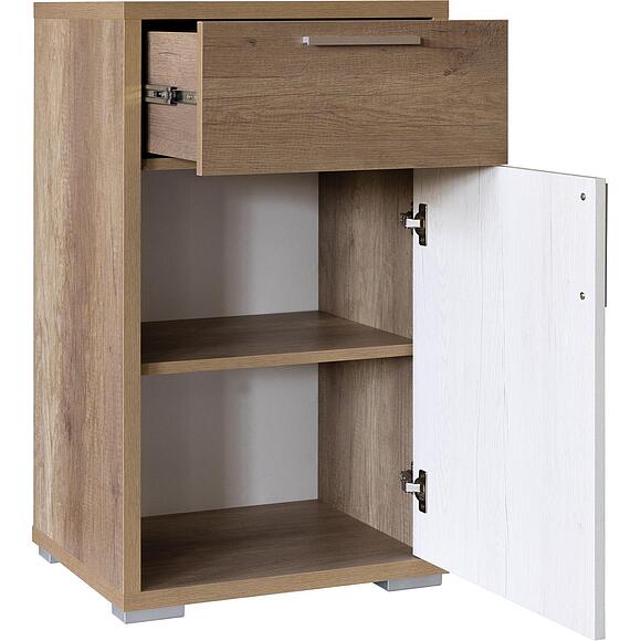 Тумба для обуви «Верес» П3.564.3.10(564.10), Основной материал: ЛДСП, Цвет: Дуб бордо лайт+Дуб каньон (Tumba_dlya_obuvi_Veres_P3-564-3-10_dub_bordo_lait-dub_kanion_.jpg) Тумба для обуви «Верес» П3.564.3.10(564.10), Основной материал: ЛДСП, Цвет: Дуб бордо лайт+Дуб каньон