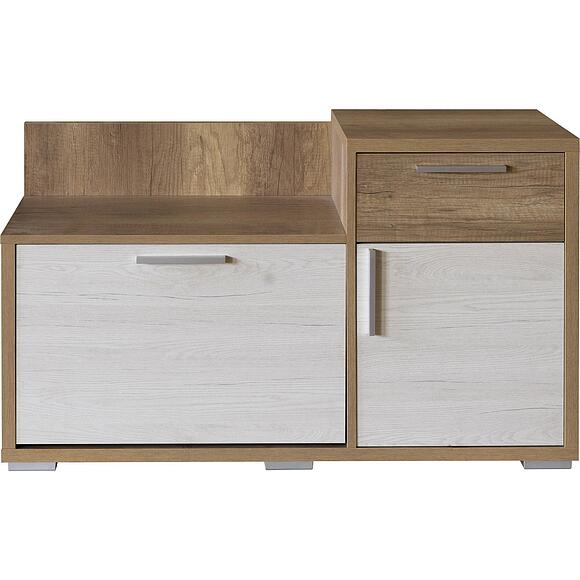 Тумба для обуви «Верес»  П3.564.3.05(564.05), Основной материал: ЛДСП, Цвет: Дуб бордо лайт+Дуб каньон (Tumba_dlya_obuvi_Veres_P3-564-3-05_dub_bordo_lait-dub_kanion.jpg) Тумба для обуви «Верес»  П3.564.3.05(564.05), Основной материал: ЛДСП, Цвет: Дуб бордо лайт+Дуб каньон