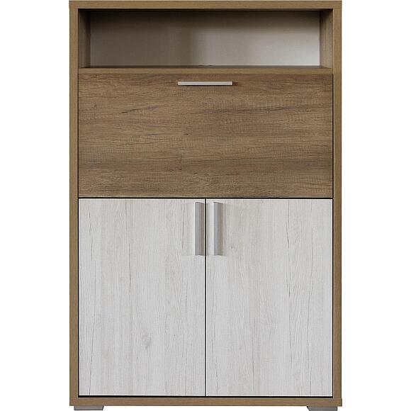 Тумба для обуви «Верес»  П3.564.3.07(564.07), Основной материал: ЛДСП, Цвет: Дуб бордо лайт+Дуб каньон (Tumba_dlya_obuvi_Veres_P_3-564-3-7_dub_bordo_lait-dub_kanion.jpg) Тумба для обуви «Верес»  П3.564.3.07(564.07), Основной материал: ЛДСП, Цвет: Дуб бордо лайт+Дуб каньон