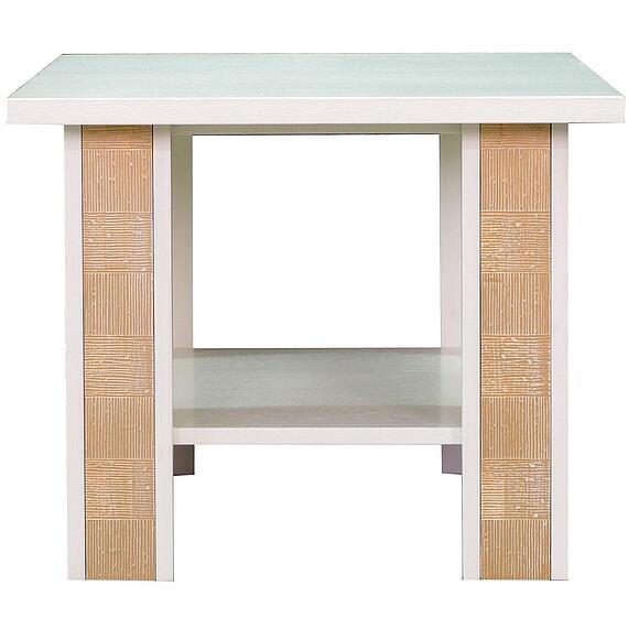 Стол журнальный «Тунис» П6.343.0.10 (П343.10Ш), Основной материал: ДСП+шпон, Цвет: Слоновая кость с золочением