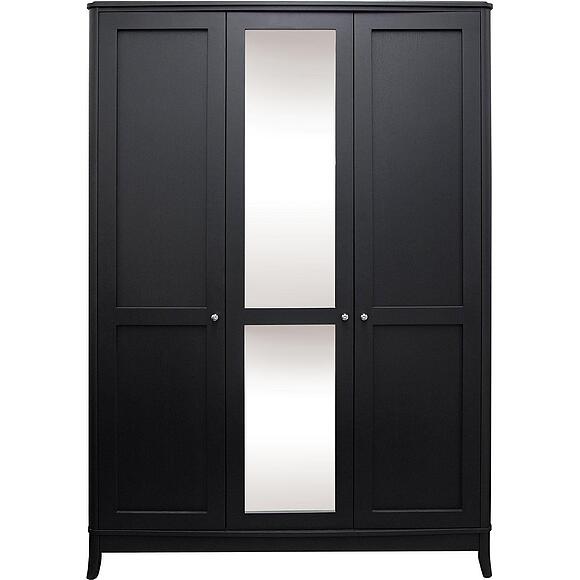 Шкаф для одежды 3д «Тиффани» БМ2.681.1.03-01(2553-01), Основной материал: массив дуба, Цвет: Антрацит