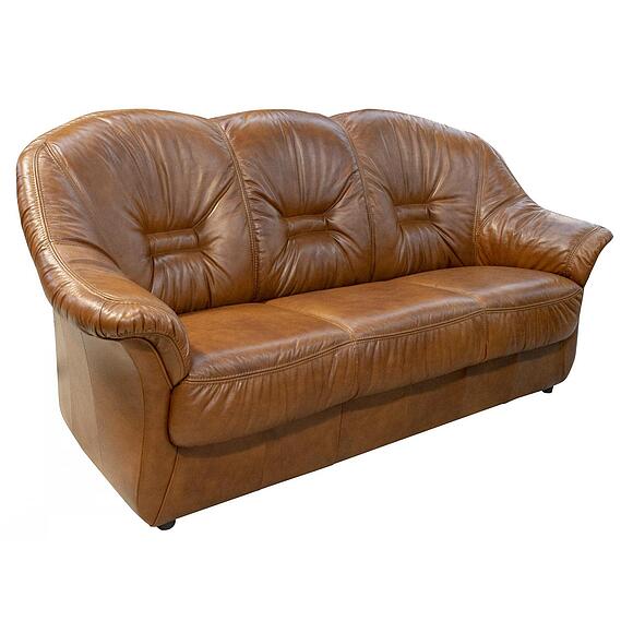 3-х местный диван «Омега» (32), Основной материал: натуральная кожа, Группа ткани: 120 группа