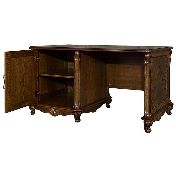 Стол письменный «Алези» П1.350.2.06-01 (П395.06-01), Основной материал: массив дуба, Цвет: Античная бронза