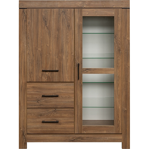 Шкаф «Гранде» П6.606.0.05 (П606.05), Основной материал: ЛДСП, Цвет: Дуб Стирлинг (Shkaf_Grande_P6-606-0-05_dub_stirling.jpg) Шкаф «Гранде» П6.606.0.05 (П606.05), Основной материал: ЛДСП, Цвет: Дуб Стирлинг