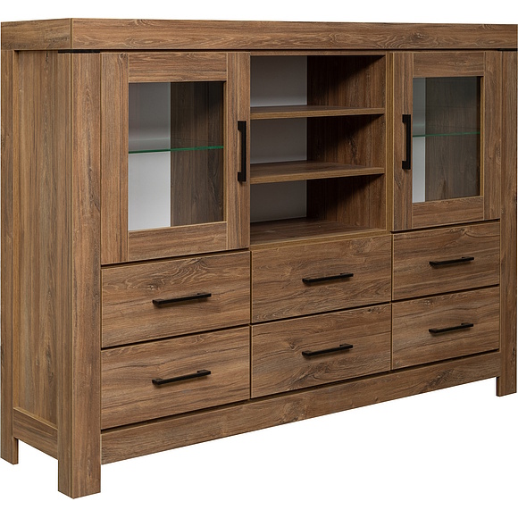 Шкаф «Гранде» П6.606.0.07 (П606.07), Основной материал: ЛДСП, Цвет: Дуб Стирлинг