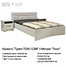 Кровать двойная с мягким изголовьем «Турин» П036.123M (Сосна карелия) + «Энсо»