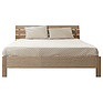 Кровать двойная 2-16 «Лайма» БМ2.661.1.10, Основной материал: МДФ+шпон, Цвет: Дуб разбеленный, Спальное место: 2000x1600 мм