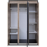 Шкаф для одежды «Каньон» П3.561.1.02, Основной материал: ЛДСП, Цвет: Дуб Каньон+чёрный