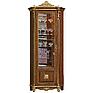 Шкаф с витриной «Алези Люкс» П1.349.0.13-01 (П350.13-01л), Основной материал: массив дуба, Цвет: Античная бронза с золочением