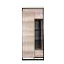 Шкаф с витриной «Каньон Лофт» П3.0561.0.20/40-01, Основной материал: ЛДСП, Цвет: Дуб Каньон+чёрный