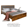 Кровать двойная «Монако» с низким изножьем