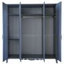 Шкаф для одежды 4д «Флорентина» БМ2.851.1.27-01(2678-01), Основной материал: МДФ, облицованная шпоном дуба, Цвет: голубой агат
