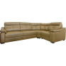 Угловой диван «Барселона 2» (3mL/R901R/L), Основной материал: натуральная кожа, Группа ткани: 120 группа