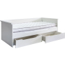 Кровать «Линель» П6.934.5.01, Основной материал: ЛДСП, Цвет: Молоко+белый , Спальное место: 2000х1800 мм, Размер: 2114×1007×763