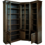 Набор мебели для библиотеки «Верди» П3.487.2.05 (П523.Н5), Основной материал: массив дуба, Цвет: Табак