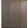 Шкаф для одежды «Сорбонна» П7.055.1.16, Основной материал: ЛДСП, Цвет: Кобальт Серый