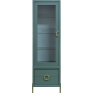 Шкаф с витриной «Флора» П6.980.0.01, Основной материал: ЛДСП, Цвет: Зелёный самшит