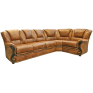 Угловой диван «Изабель 2» (3mL/R901R/L), Основной материал: натуральная кожа, Группа ткани: 120 группа