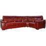 Угловой диван «Барселона» (3mL/R901R/L), Основной материал: натуральная кожа, Группа ткани: 150 группа