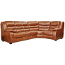 Угловой диван «Манчестер 1» (3mL/R901R/L), Основной материал: натуральная кожа, Группа ткани: 140 группа