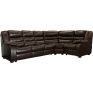 Угловой диван «Манчестер 1» (3mL/R901R/L), Основной материал: натуральная кожа, Группа ткани: 140 группа