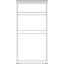 Шкаф для одежды 2д «Верди» П1.487.0.37 (П487.37), Основной материал: массив дуба, Цвет: Слоновая кость