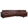 Угловой диван «Мирано» (3mL/R901R/L), Основной материал: натуральная кожа, Группа ткани: 150 группа